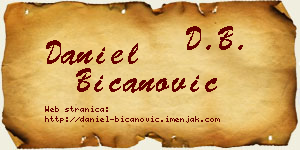 Daniel Bicanović vizit kartica